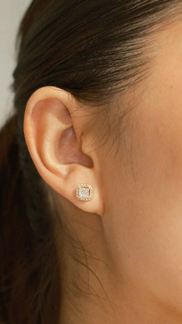 Maura Diamond Earrings 18K Yellow Gold