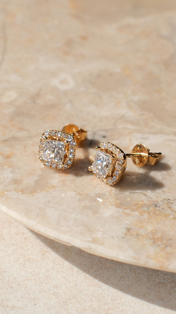Maura Diamond Earrings 18K Yellow Gold