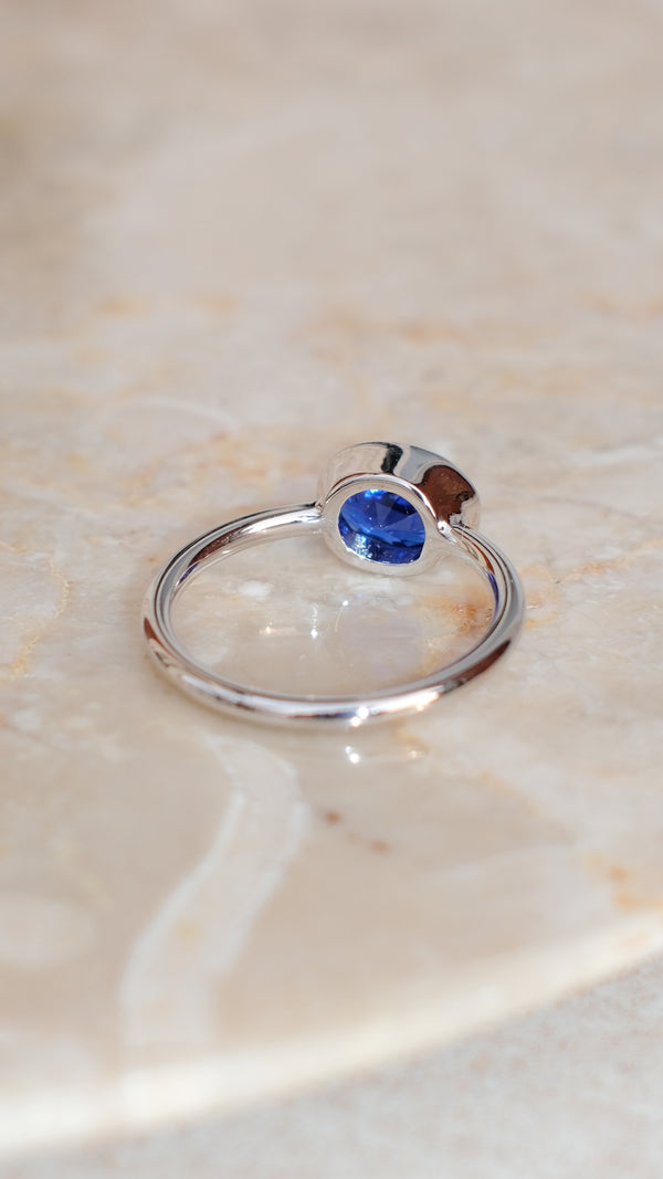 Mia Ring Sapphire Sterling Silver