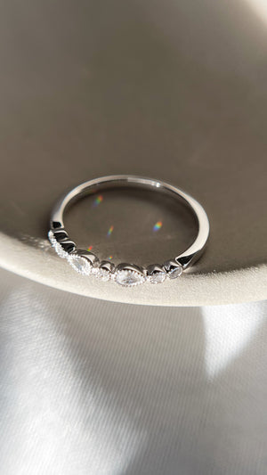 Mindy Ring White Gold Plated