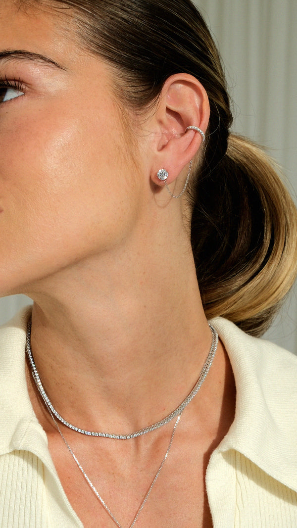 Lexi Tennis Necklace Sterling Silver