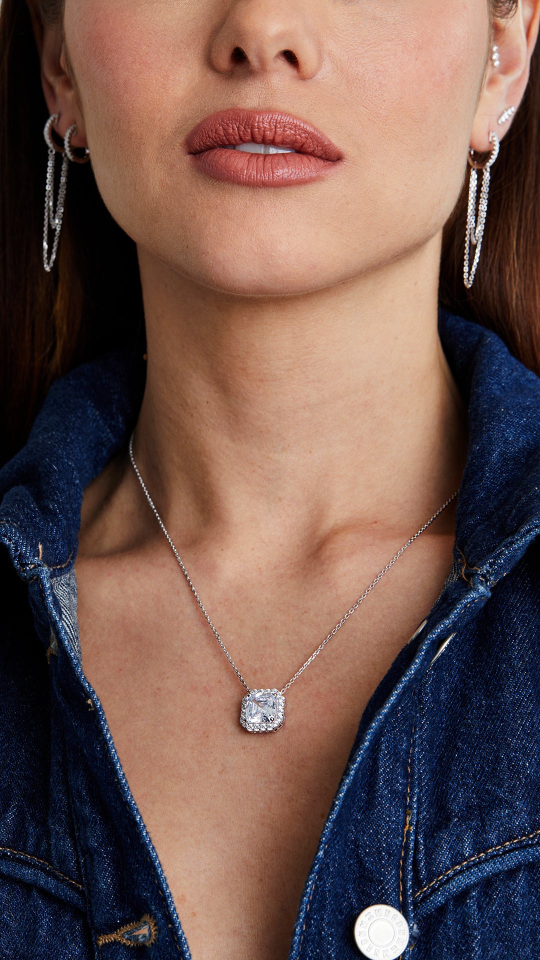 Misha Grand Necklace Sterling Silver