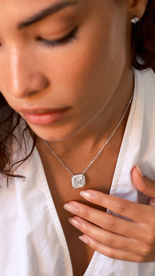 Misha Grand Necklace Sterling Silver