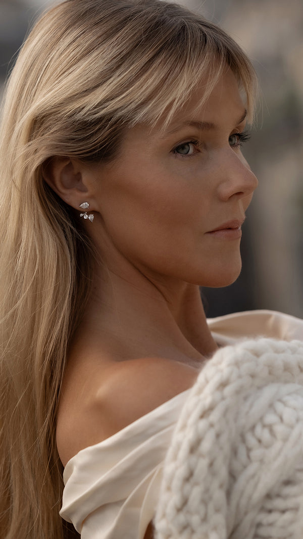 Navis Ear Jacket Earrings Sterling Silver
