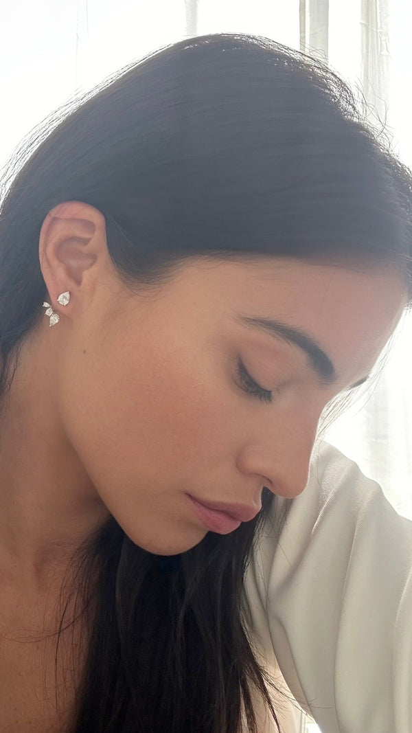Navis Ear Jacket Earrings Sterling Silver