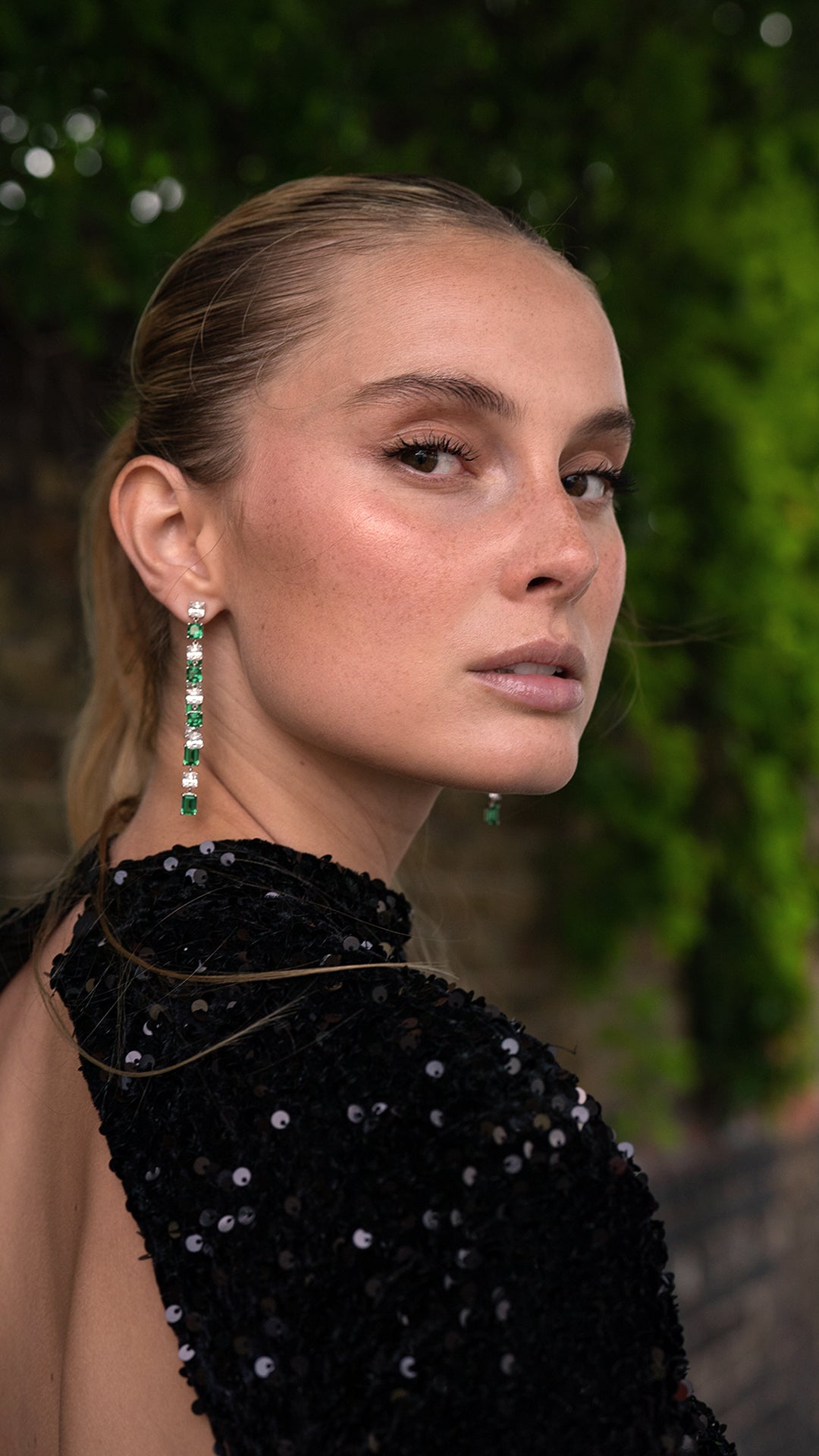 Nona Emerald Green Bermuda Sterling Silver Drop Earrings Nona Emerald Green Bermuda Sterling Silver Drop Earrings