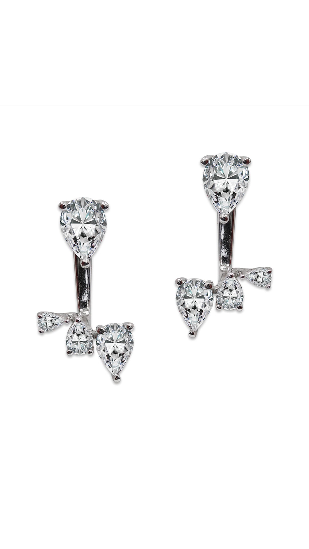 Navis Ear Jacket Earrings Sterling Silver