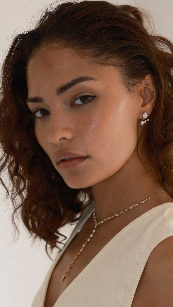 Navis Ear Jacket Earrings Gold Vermeil