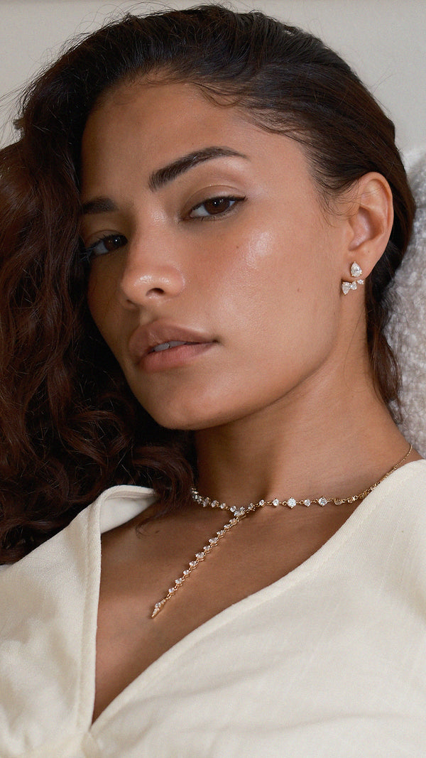 Navis Ear Jacket Earrings Gold Vermeil