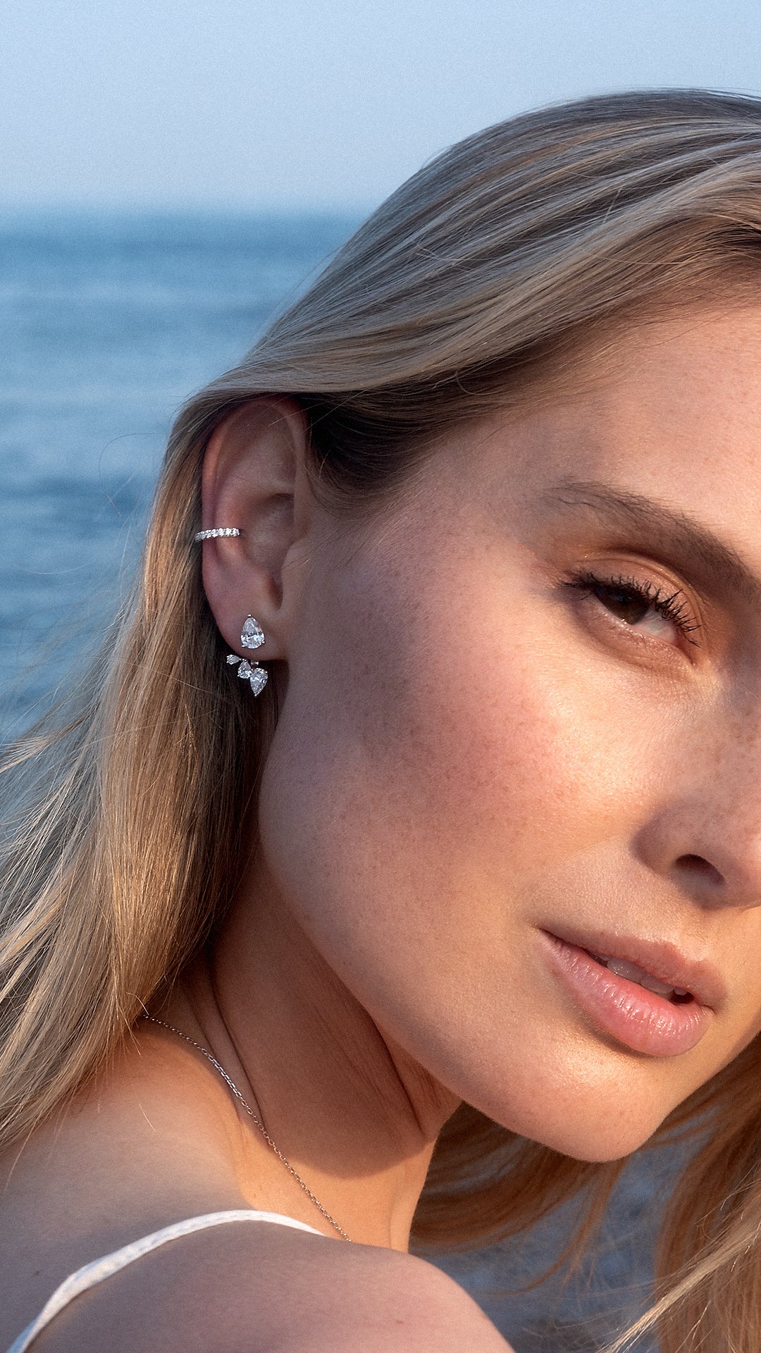 Navis Ear Jacket Earrings Sterling Silver