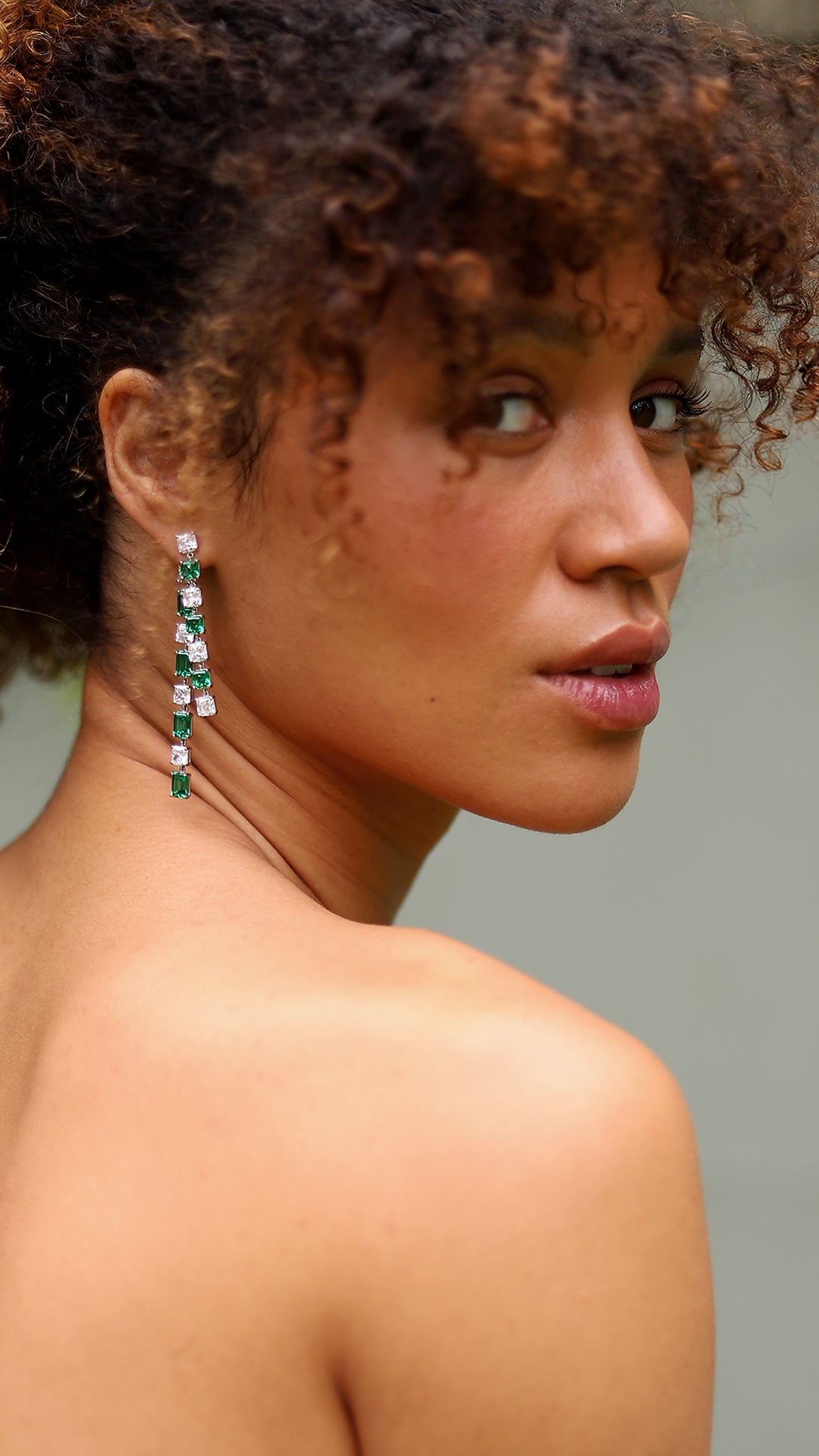 Nona Emerald Green Bermuda Sterling Silver Drop Earrings Nona Emerald Green Bermuda Sterling Silver Drop Earrings