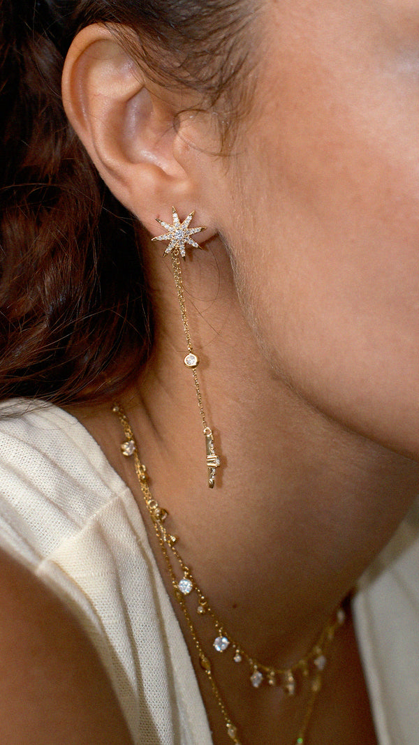 Nova Earrings Gold Vermeil