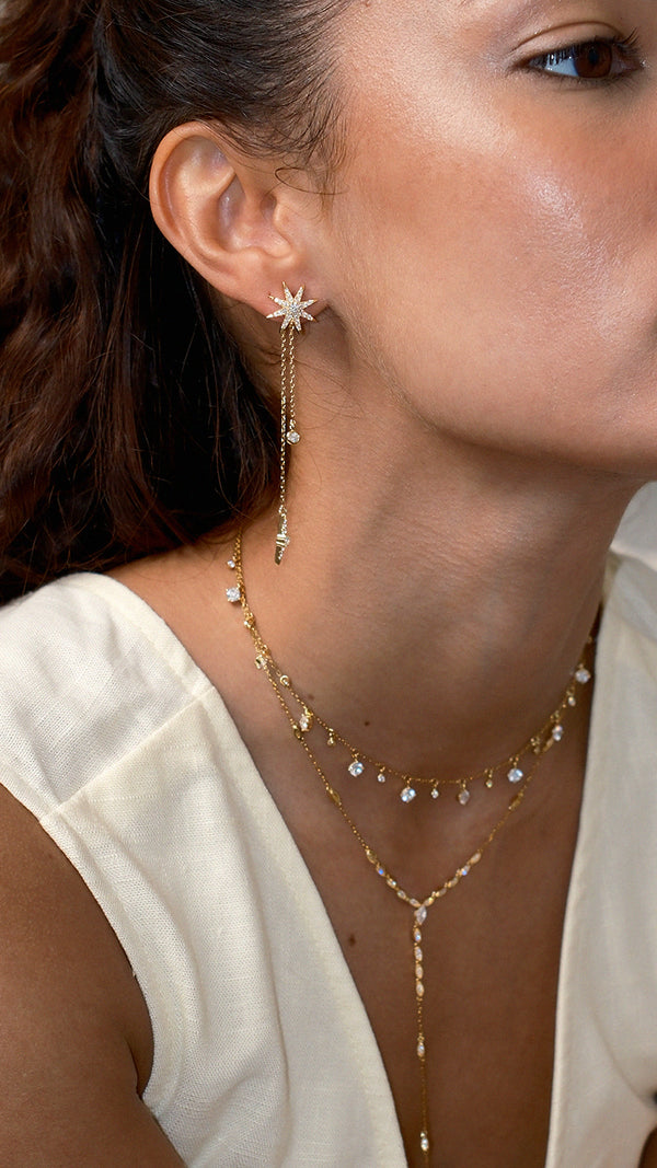 Nova Earrings Gold Vermeil