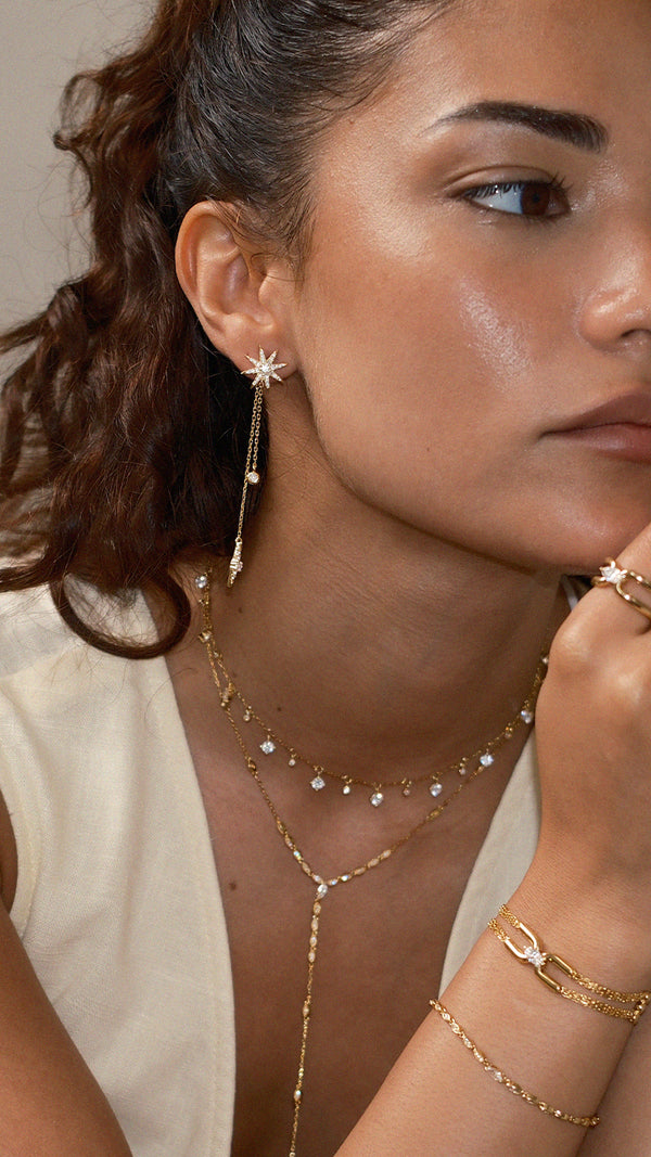 Nova Earrings Gold Vermeil