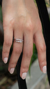 Louann Ring White Gold Plated