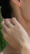 Meadow Ring White Gold Plated