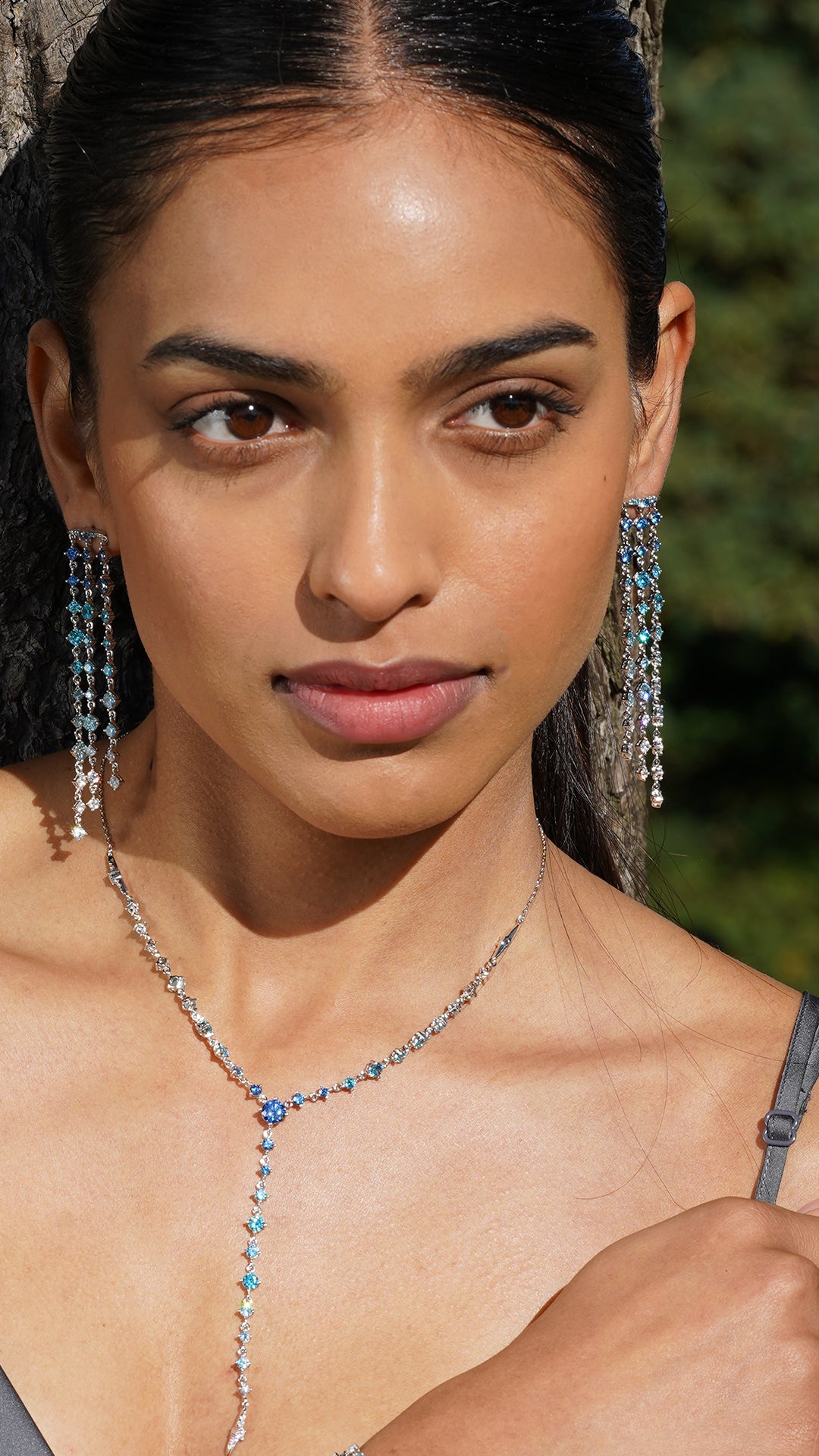 Phoenix Rain Necklace Silver