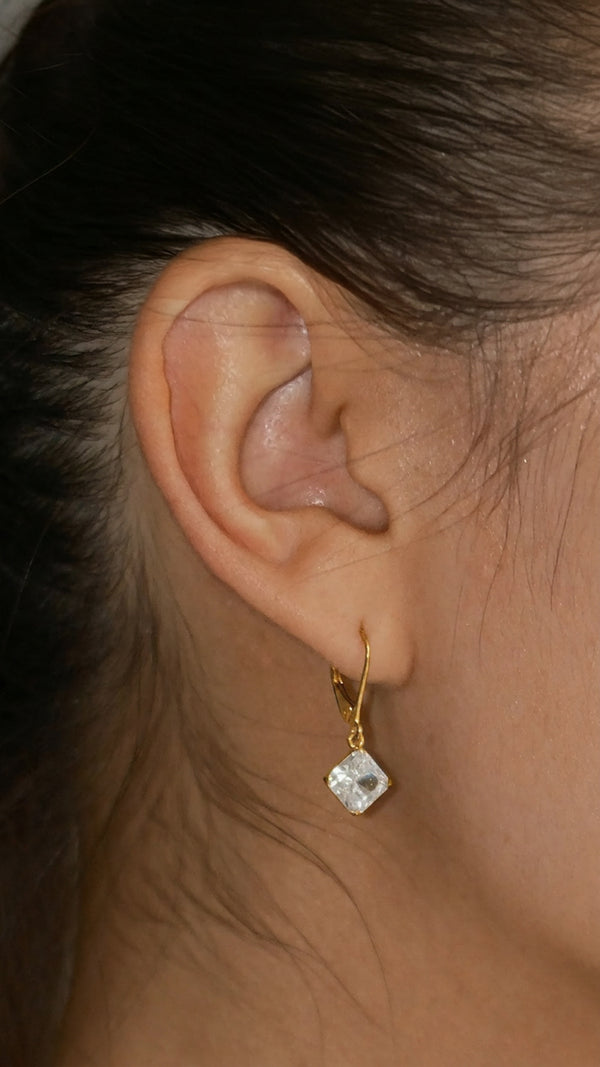 Paisley Earrings Gold Vermeil