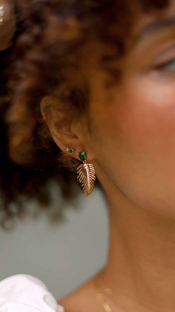 Palma Earrings Gold Vermeil