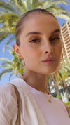 Paloma Large Hoop Earrings Gold Vermeil
