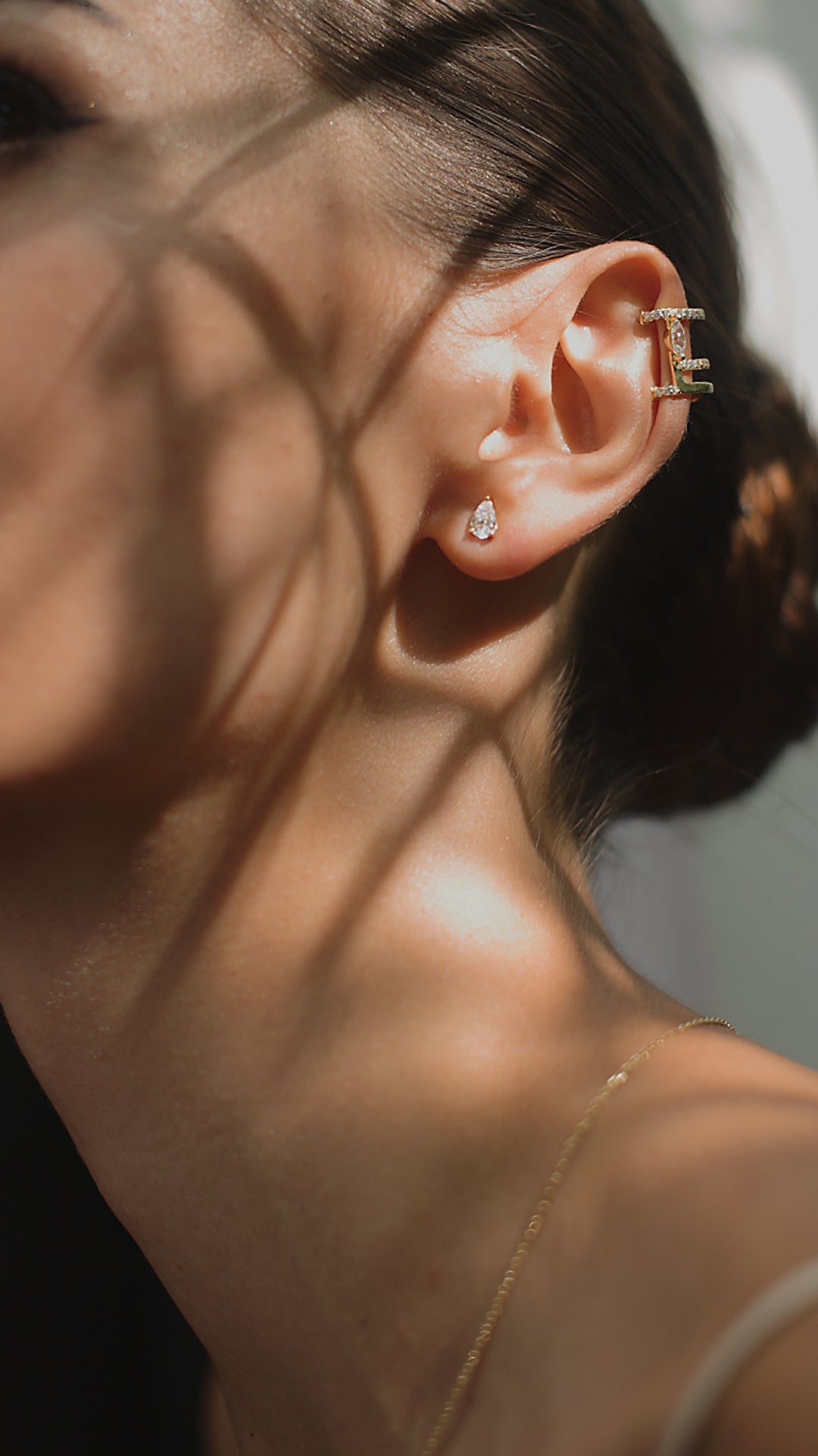 Pear Stud Earring Sterling Silver