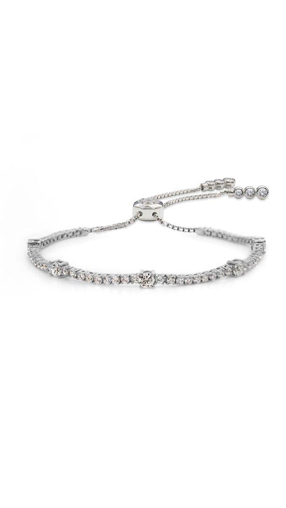 Phoebe Bracelet White Gold Plated