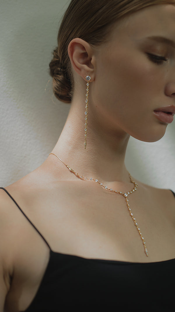 Phoenix Slim Earrings Gold Vermeil