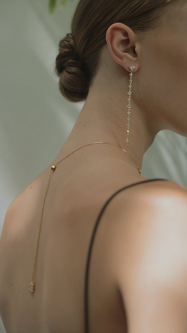 Phoenix Slim Earrings Gold Vermeil