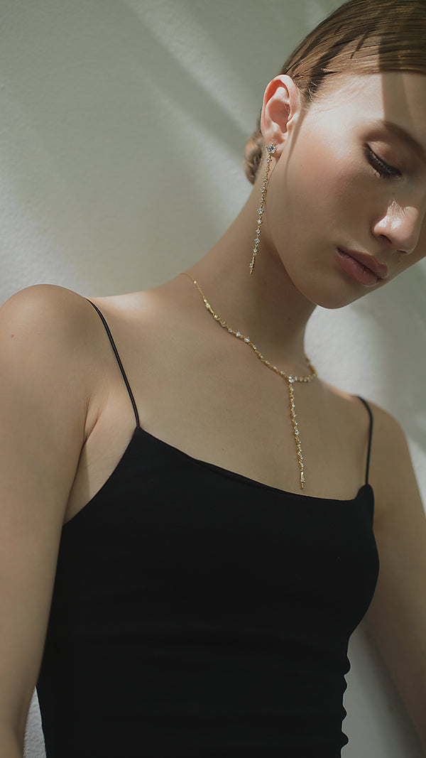 Phoenix Slim Earrings Gold Vermeil
