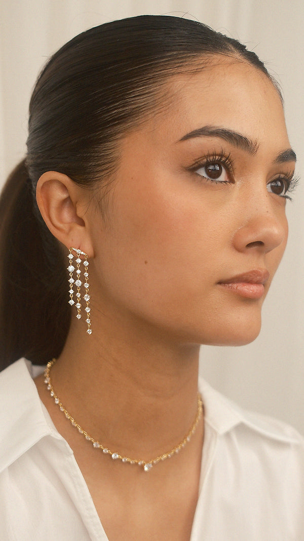 Phoenix Baby Earrings Gold Vermeil