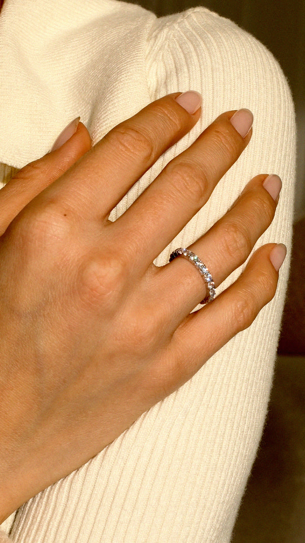 Raina Eternity Ring 9K White Gold