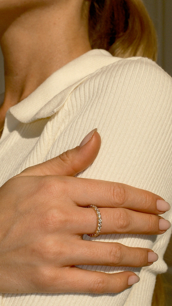 Raina Eternity Ring 9K Yellow Gold