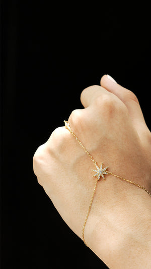 Rigel Hand Bracelet 18K Gold Vermeil