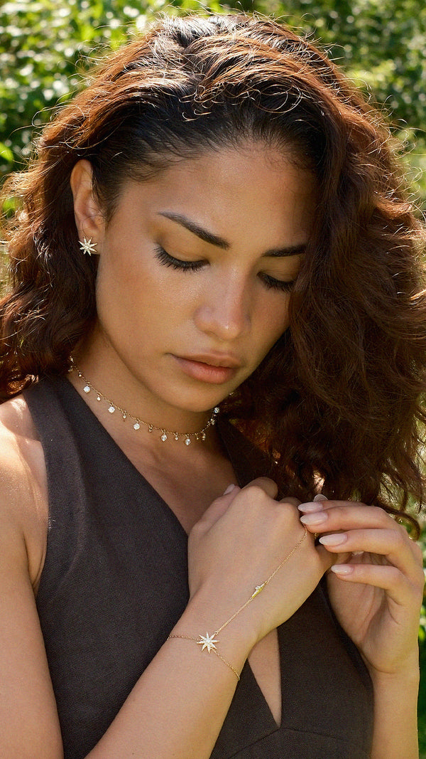 Rigel Hand Bracelet Gold Vermeil