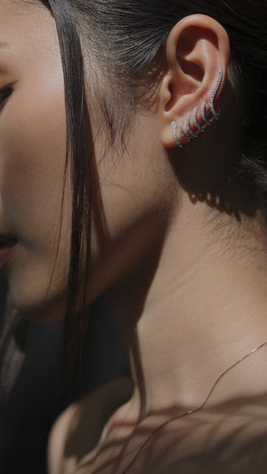 Rocco Ear Climber Silver