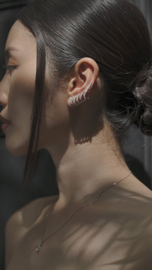 Rocco Ear Climber Silver