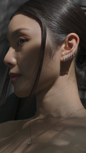 Rocco Ear Climber Silver