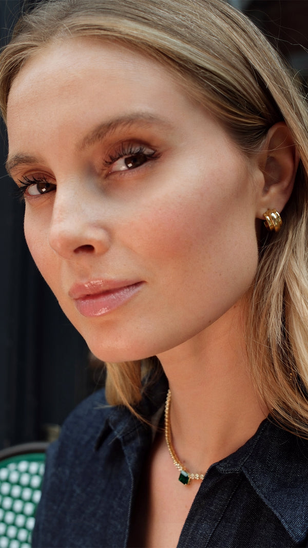 Ennis Hoop Earrings Gold Vermeil