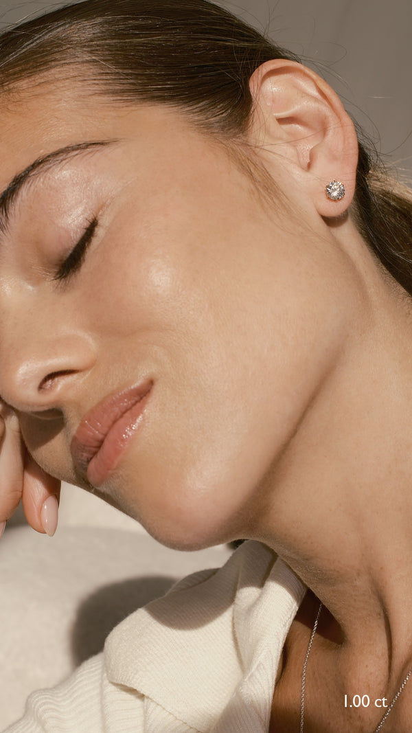 Fiona Stud Earrings 9K Yellow Gold