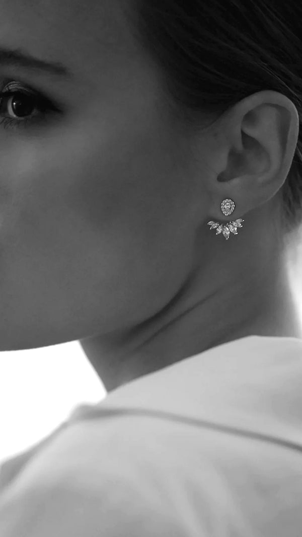Suriya Ear Jacket Earrings Sterling Silver