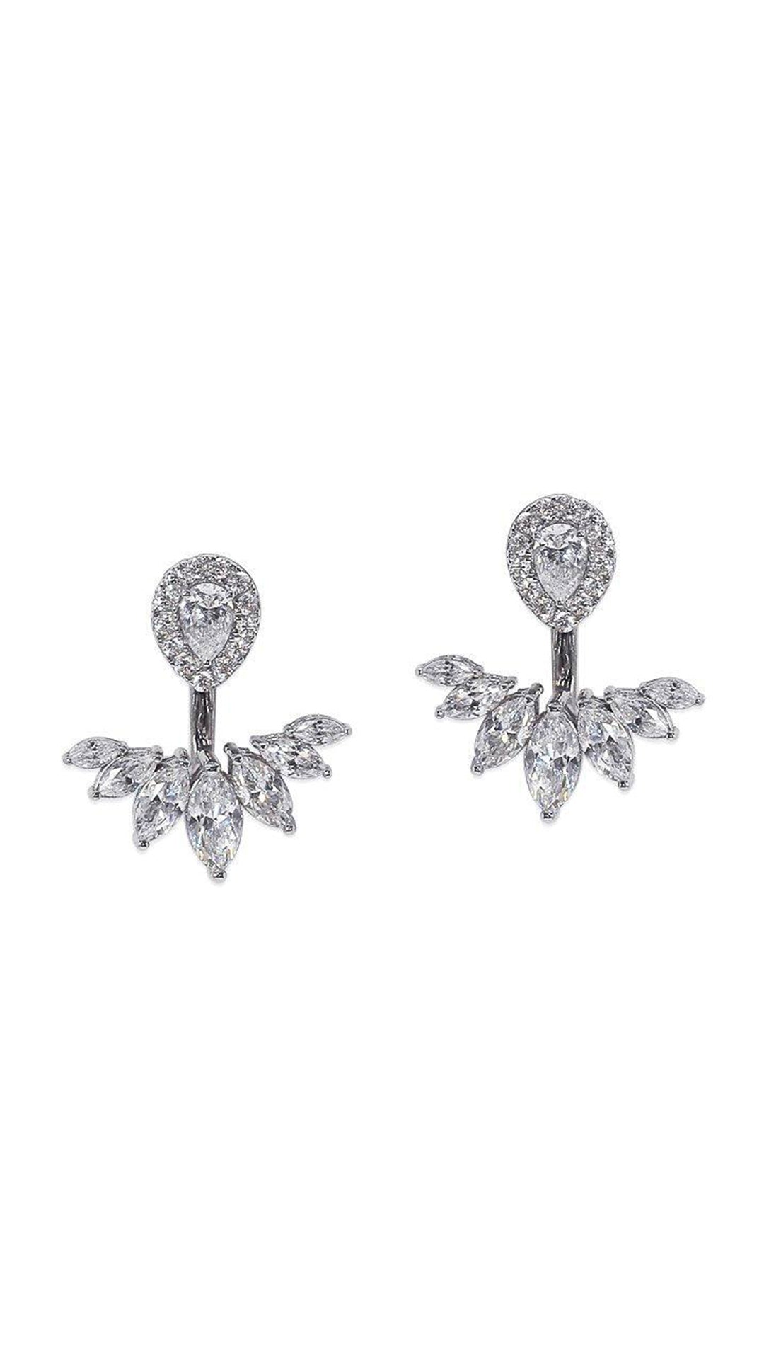 Suriya Ear Jacket Earrings Sterling Silver