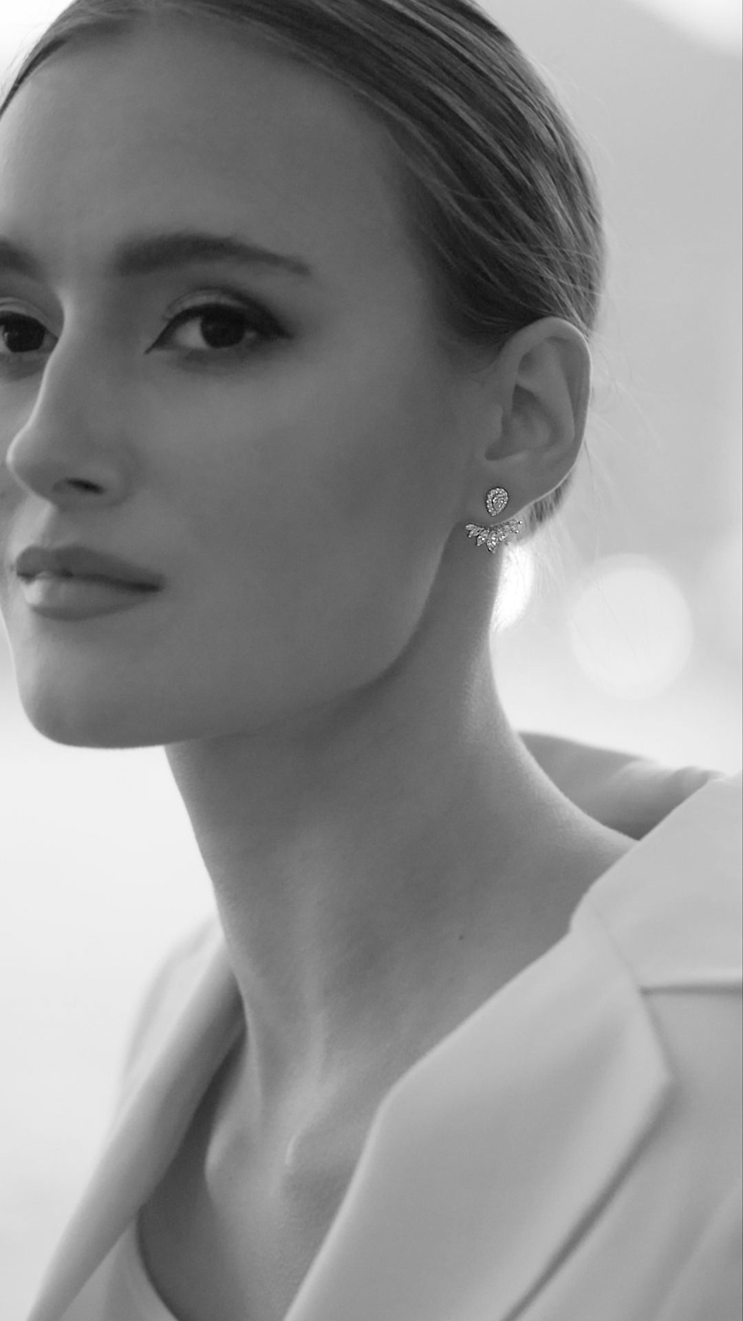 Suriya Ear Jacket Earrings Sterling Silver