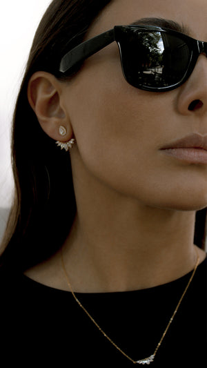 Suriya Ear Jackets Gold Vermeil