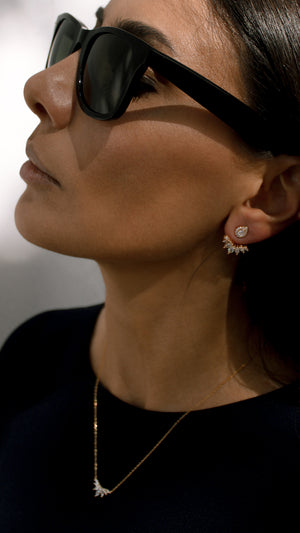 Tulisa Marquise Necklace Gold Vermeil