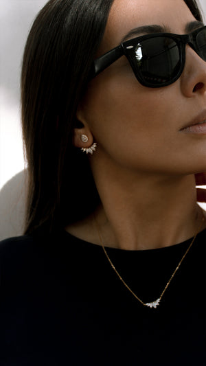 Suriya Ear Jackets Gold Vermeil