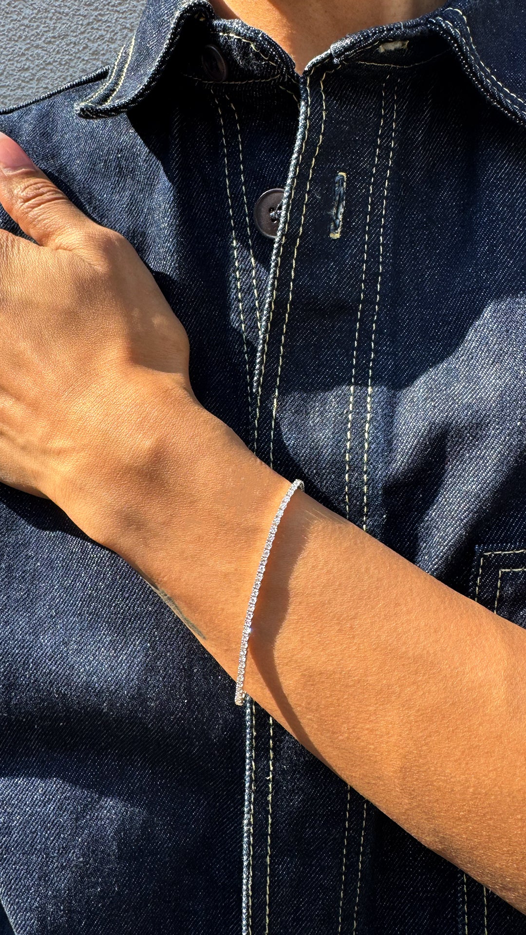 Secure Lock Lab Grown Diamond Tennis Bracelet