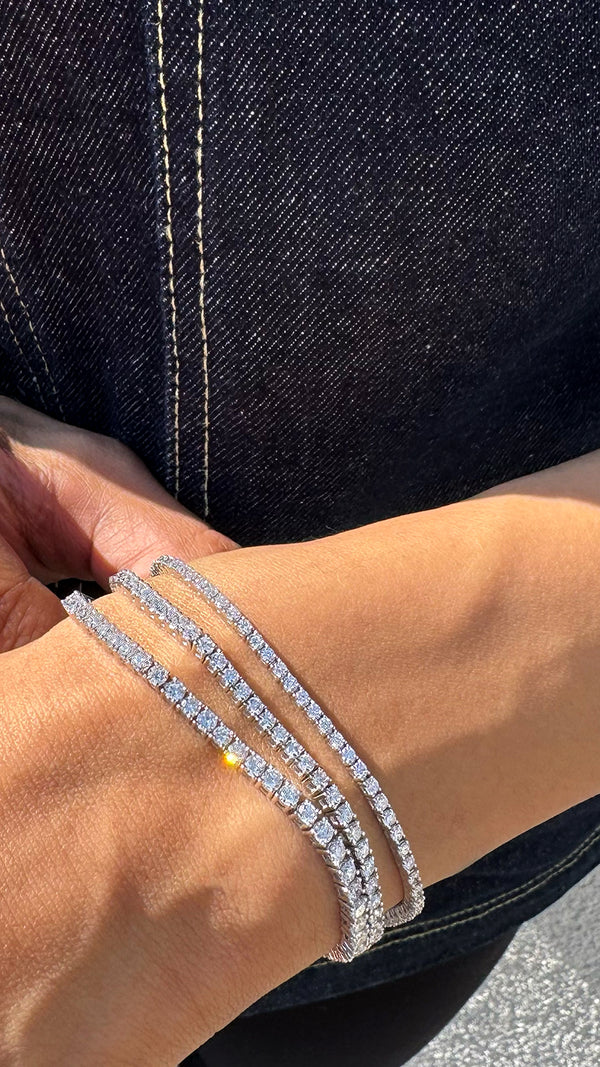 IGI Certified Lab Diamond Bracelet in 14K White Gold