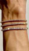 Elegant 14K Yellow Gold Lab Diamond Bracelets