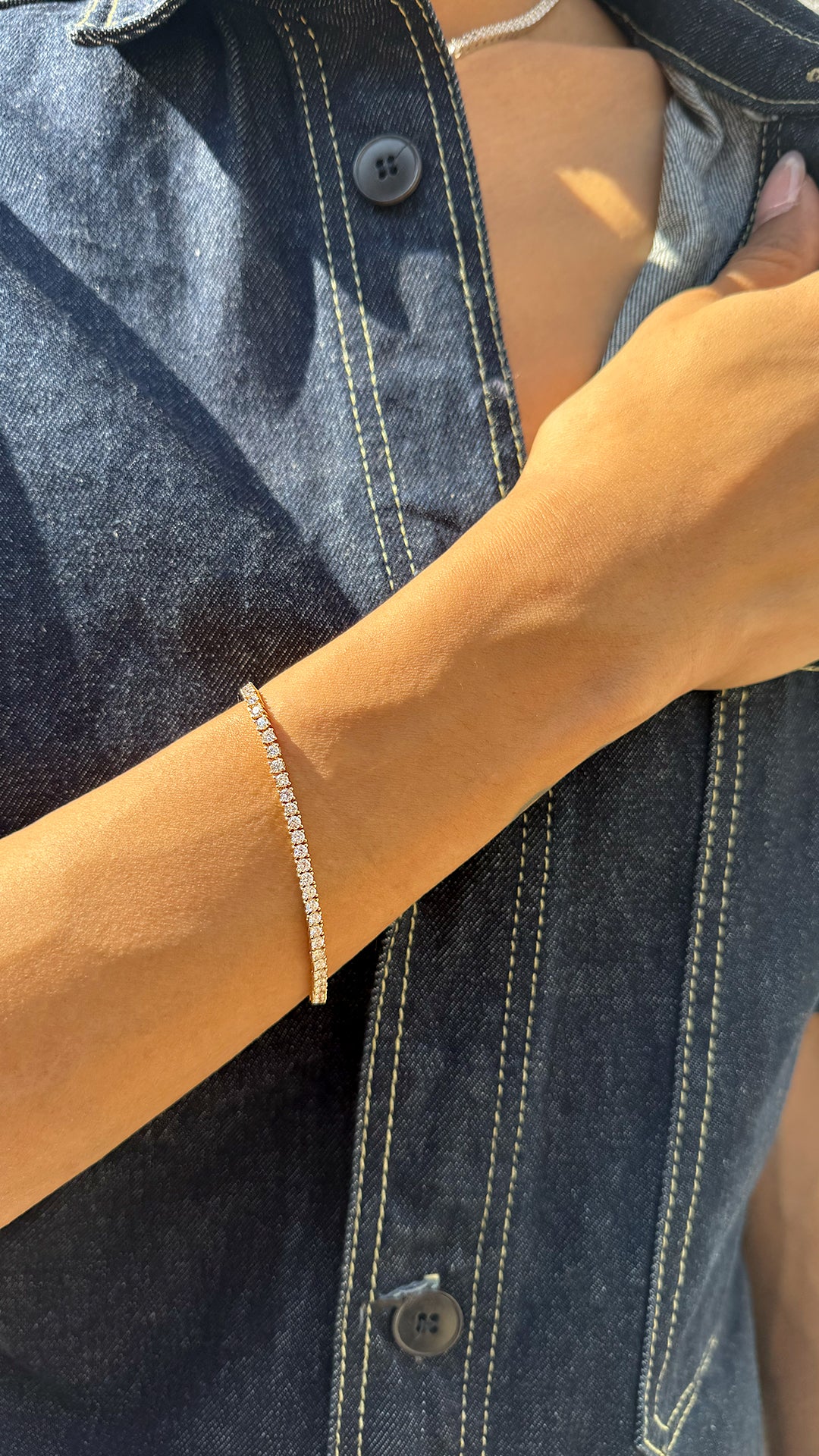 Sabrina Bracelet 14K  Gold Lab Grown Diamonds