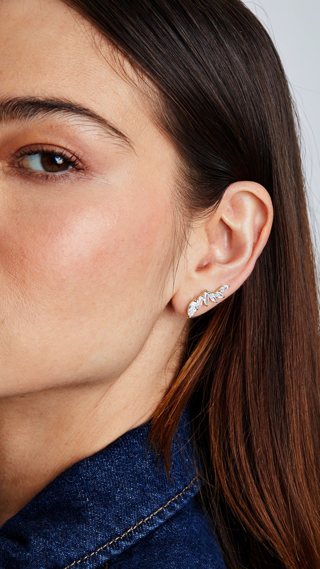 Skylar Climber Earrings Gold Vermeil